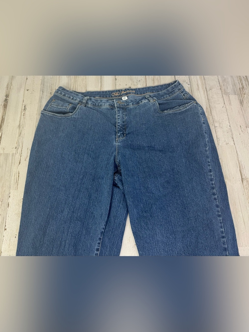 Cato Premium Jeans Women's 20W 38x32 Blue Straight Leg High Rise - Picture 3 of 11
